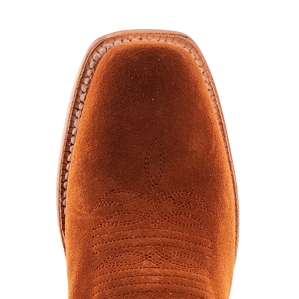 R. Watson Ginger Roughout Narrow Square Toe Boot - Image 5