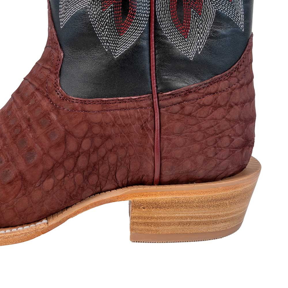 R. Watson Nubuck Rhubarb Caiman Men's Boots - Image 5