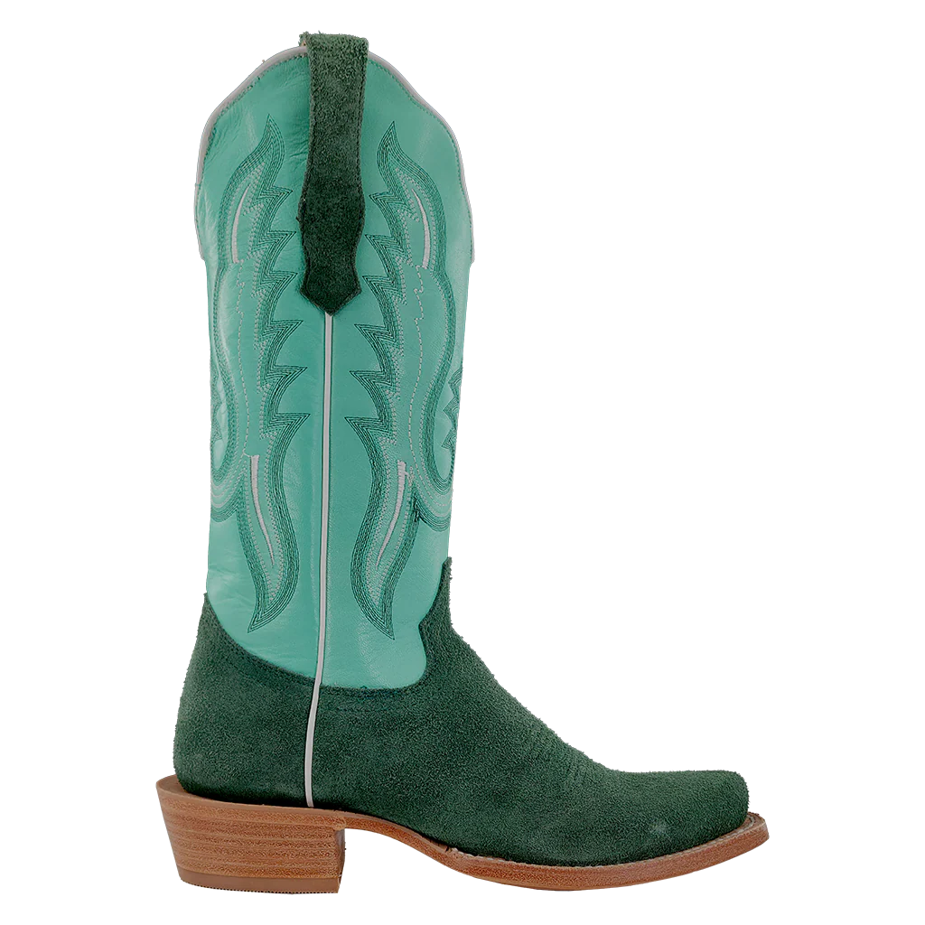 R. Watson Teal Roughout Women's Boots - Image 3