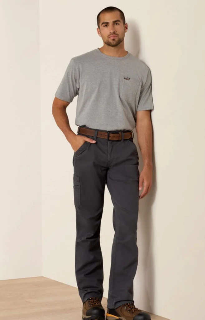 Ariat M4 Relaxed DuraStretch Washed Twill Dungaree Bootcut Pant - Image 3