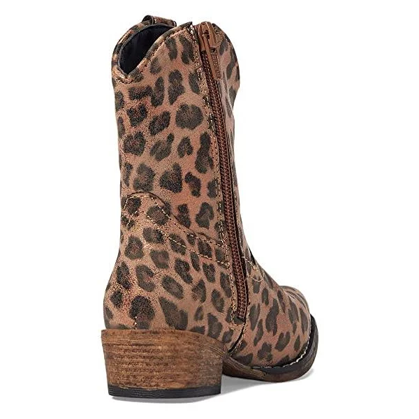 Riley Leopard Kid's Boots - Image 3