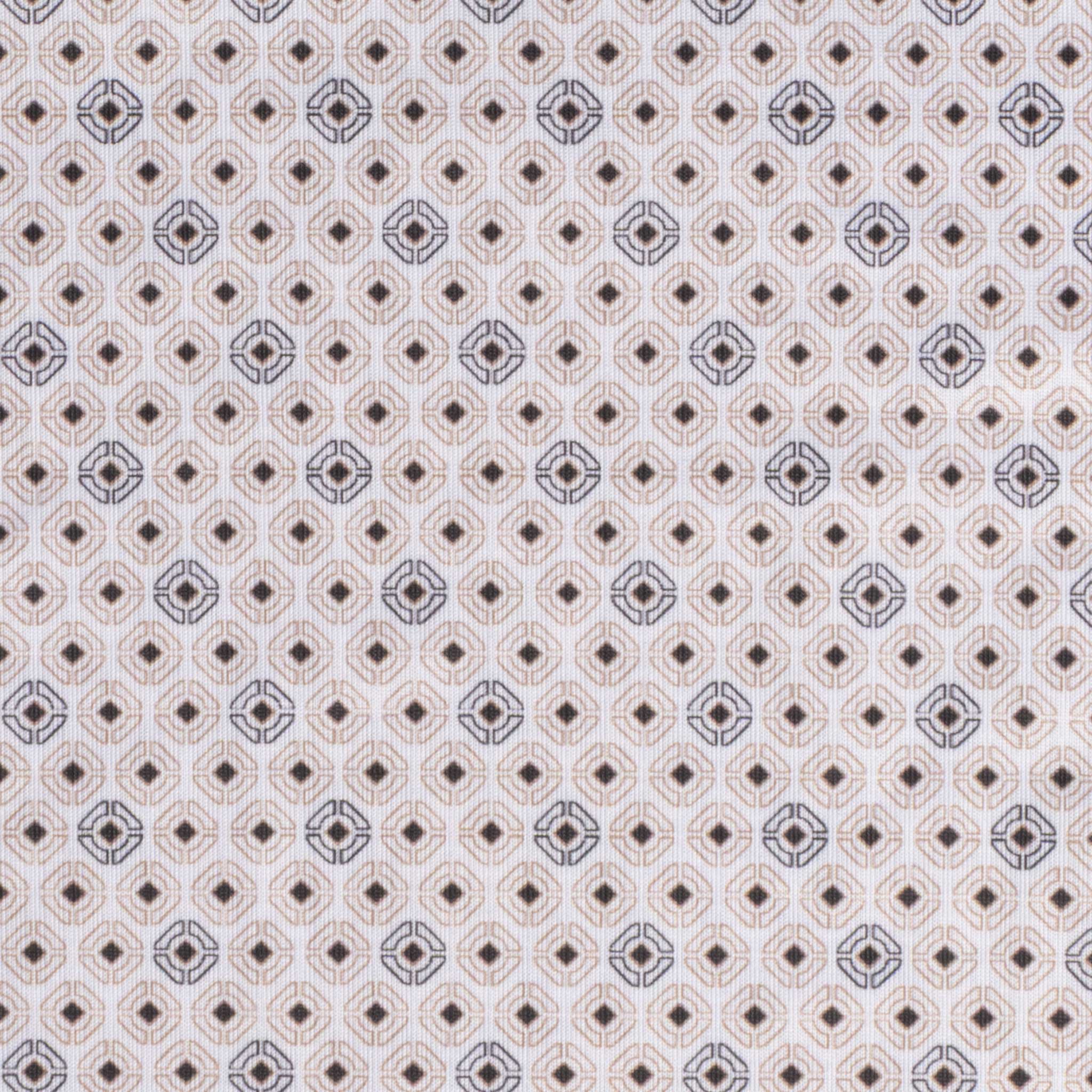 Rock & Roll Geo Print Polo White - Image 2