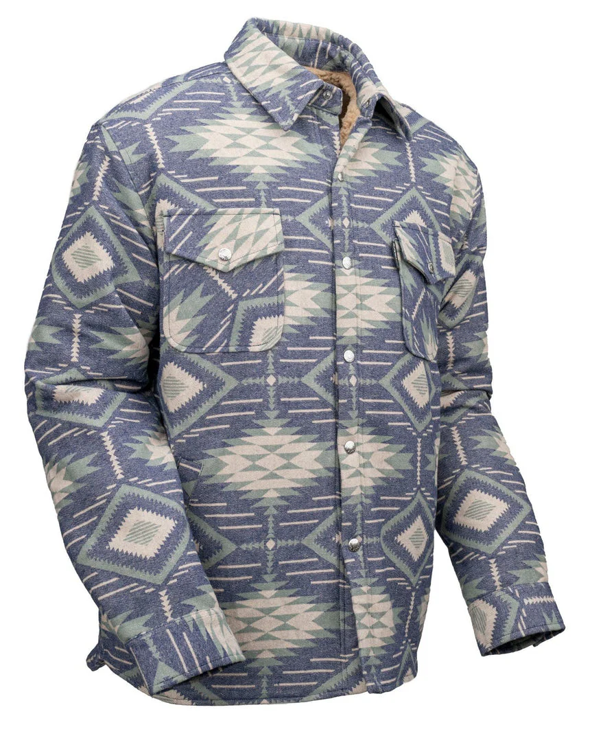Ronan Blue Aztec Jacket - Image 2