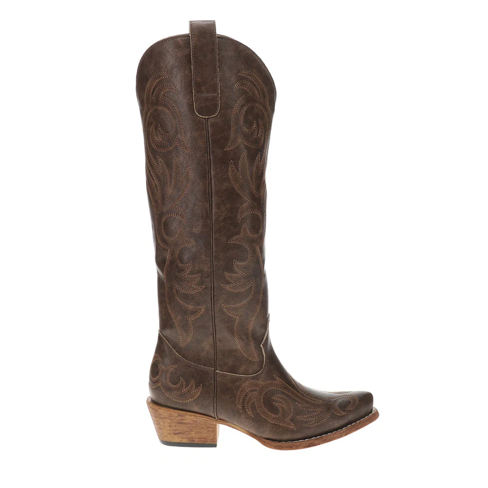 Roper Ryder Brown with All Over Embroidery Boots - Image 2