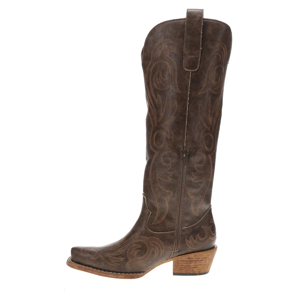 Roper Ryder Brown with All Over Embroidery Boots - Image 3
