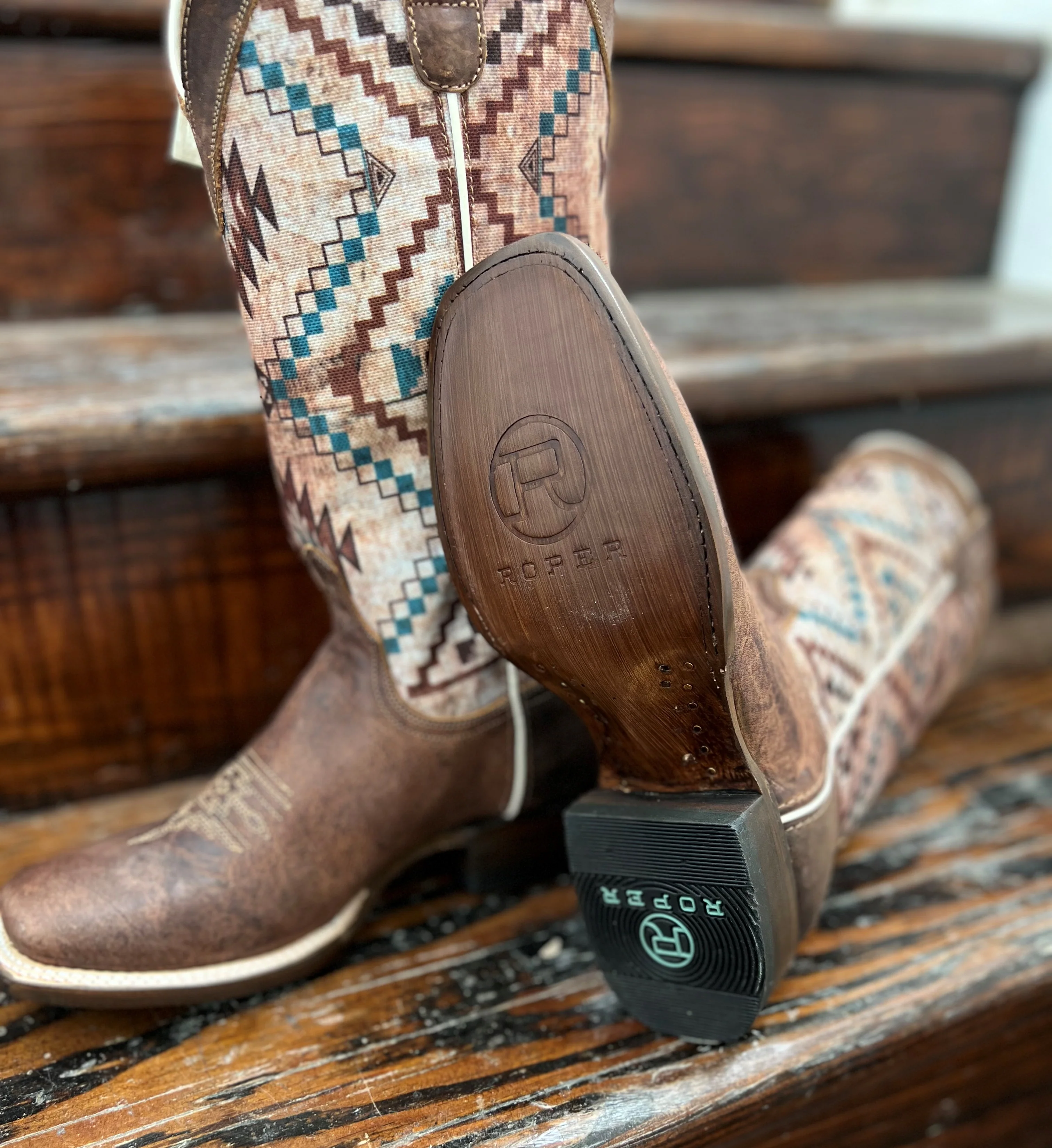 Final Sale ✨ Roper Margo Mulitcolor Aztec - Image 2