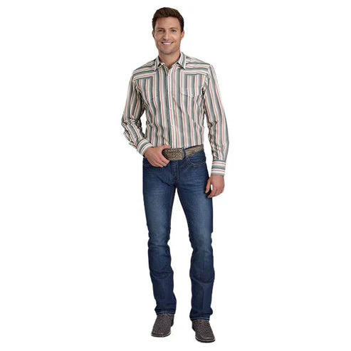 Roper Men's Classic Snap Striped Shirt - Image 2