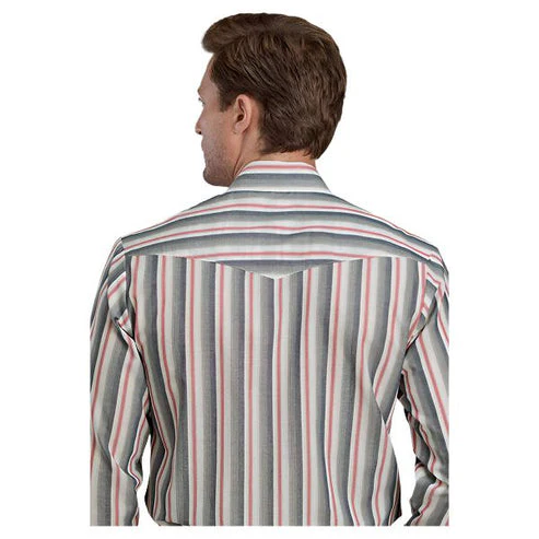 Roper Men's Classic Snap Striped Shirt - Image 3