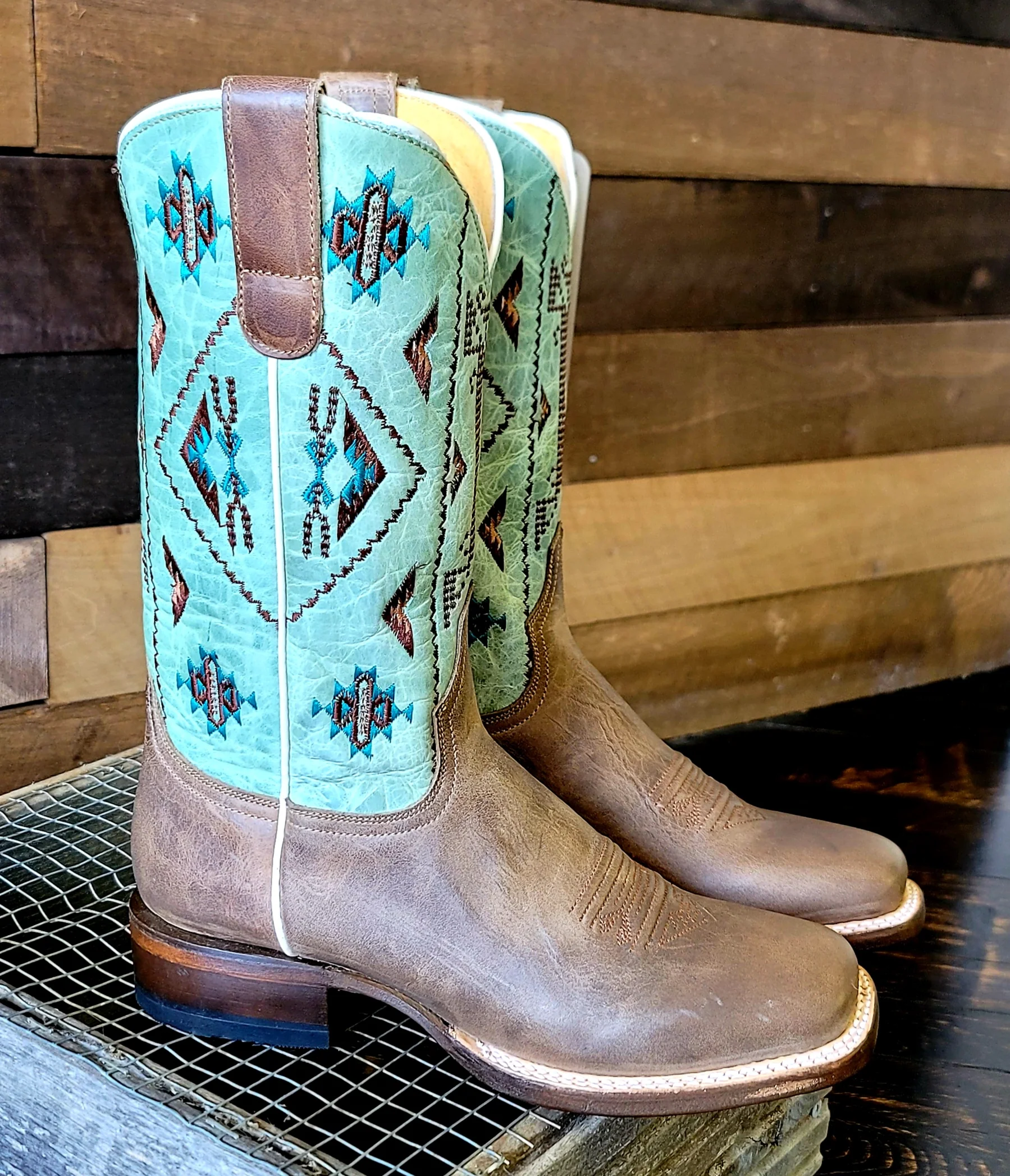Final Sale ✨ Roper Out West Women's Turquoise Boots - Image 2