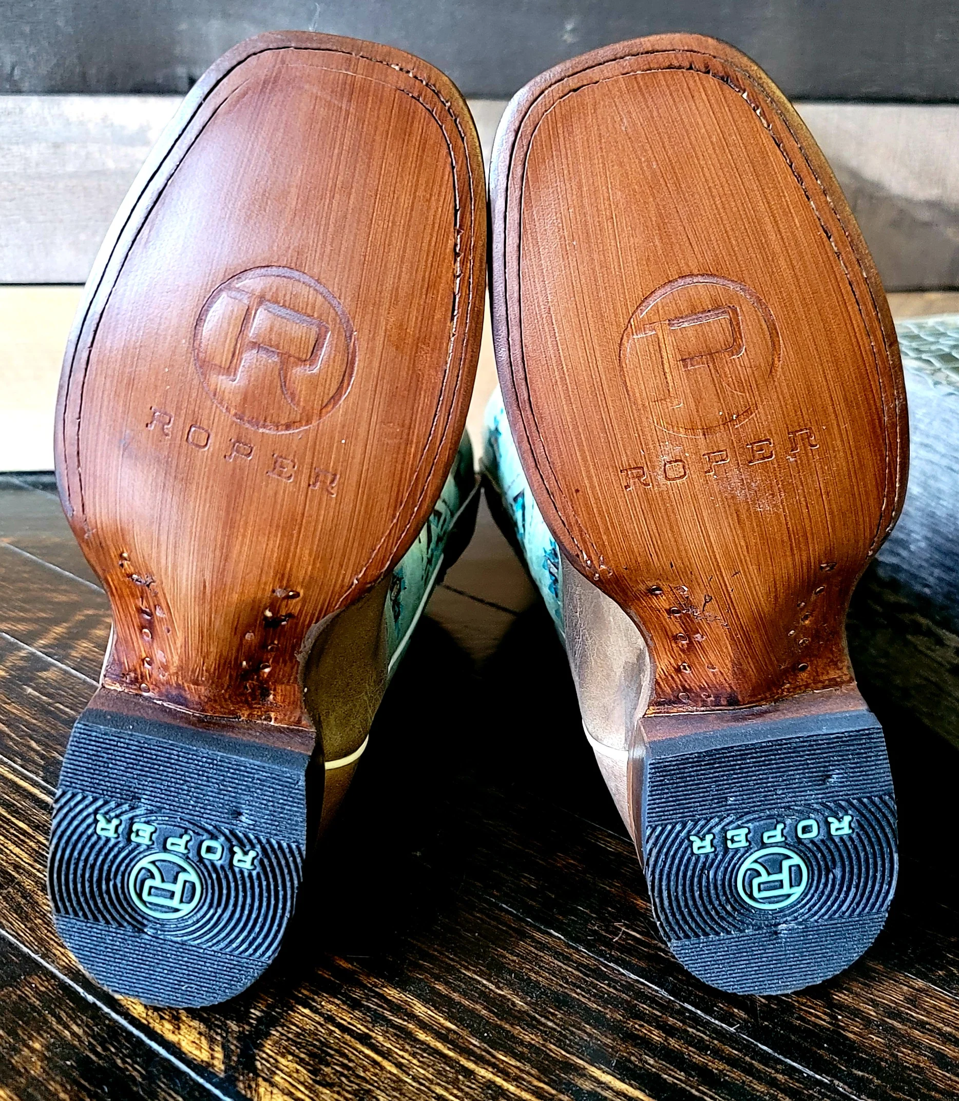 Final Sale ✨ Roper Out West Women's Turquoise Boots - Image 5