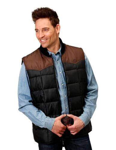 Final Sale ✨ Roper Quilted Vest Black