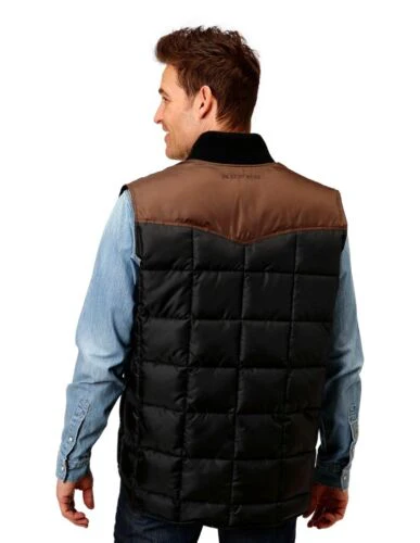 Final Sale ✨ Roper Quilted Vest Black - Image 2