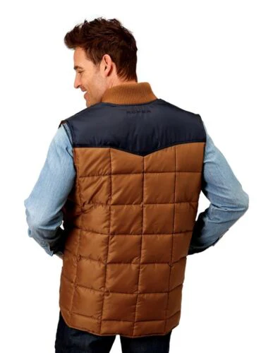 Final Sale ✨Roper Quilted Vest Brown - Image 2