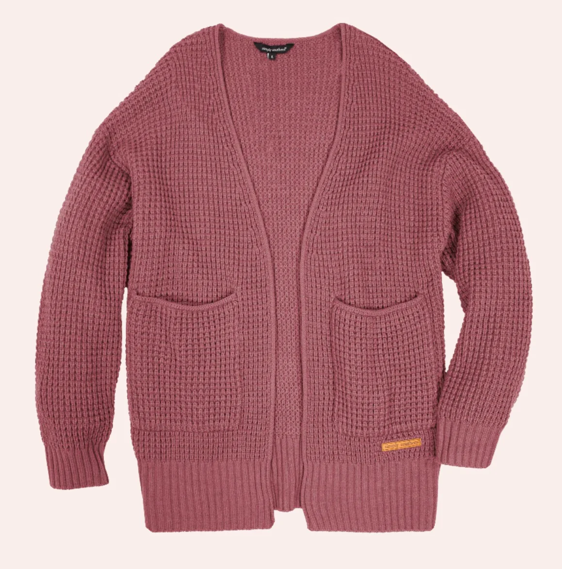 Final Sale ✨ Rose Waffle Knit Cardi Simply Southern - Image 2