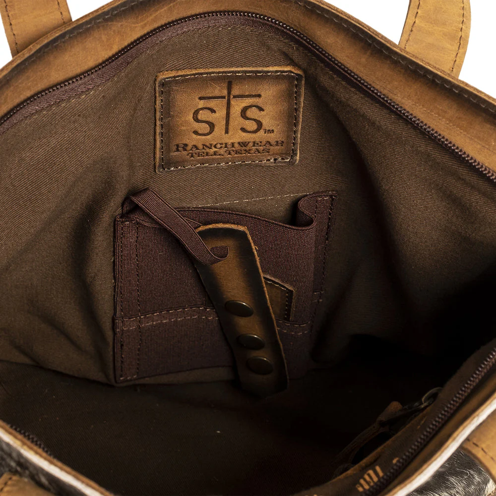 Roswell Cowhide Small Tote - Image 5