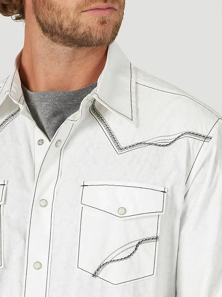 Final Sale ✨Rowdy Wrangler Rock 47 Men's Snap Up - Image 3