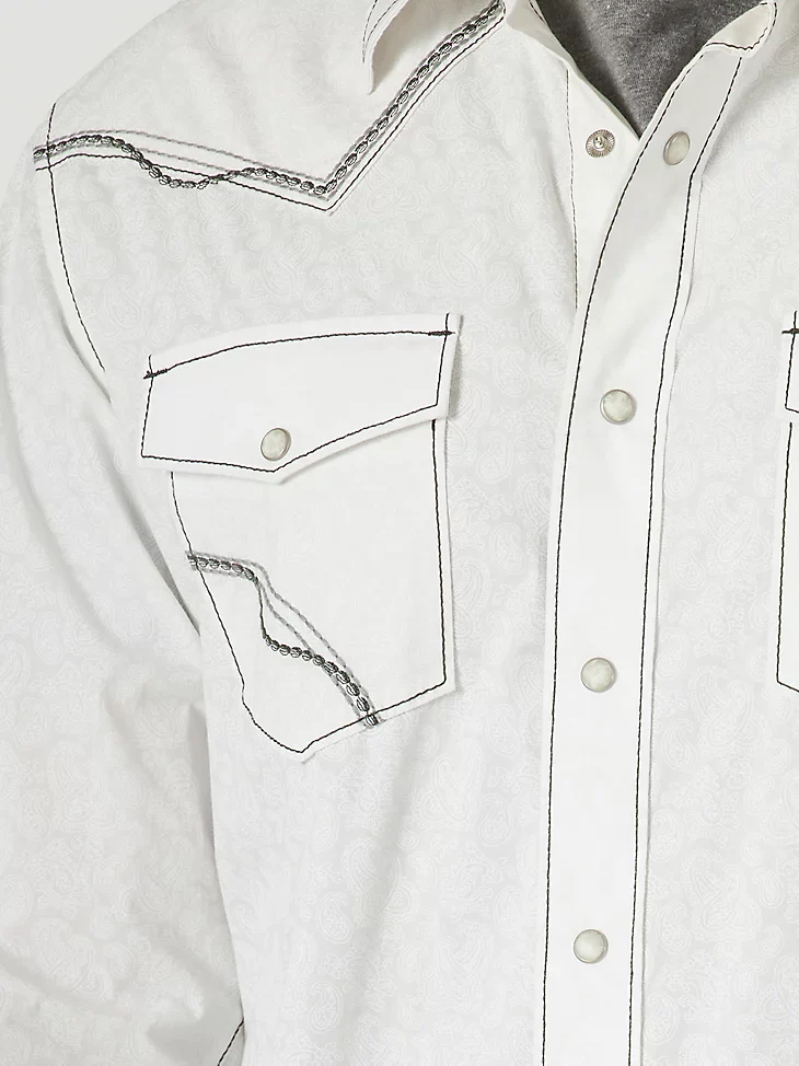 Final Sale ✨Rowdy Wrangler Rock 47 Men's Snap Up - Image 4