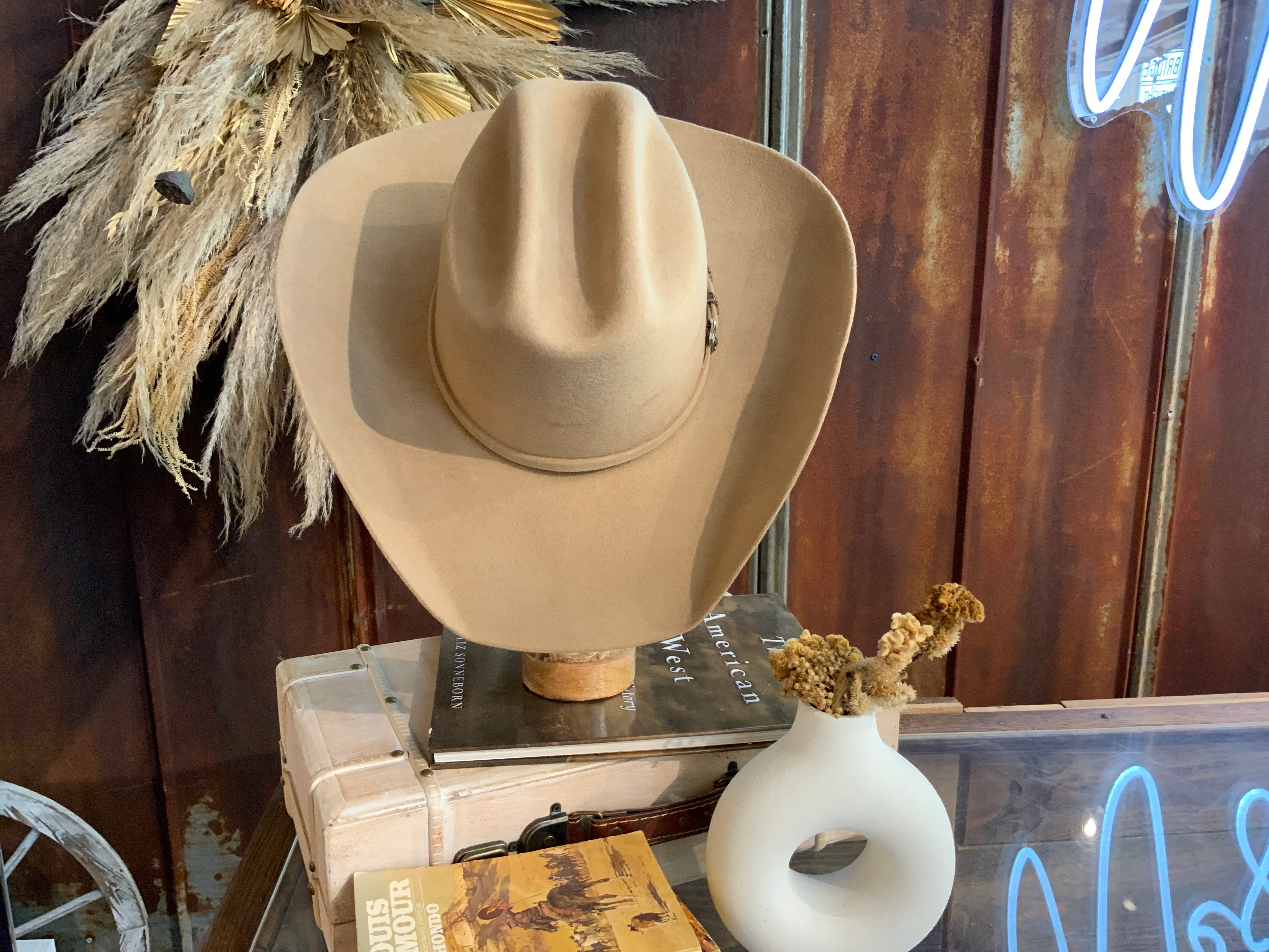 Rust El Paso 2X Wool Hat - Image 2