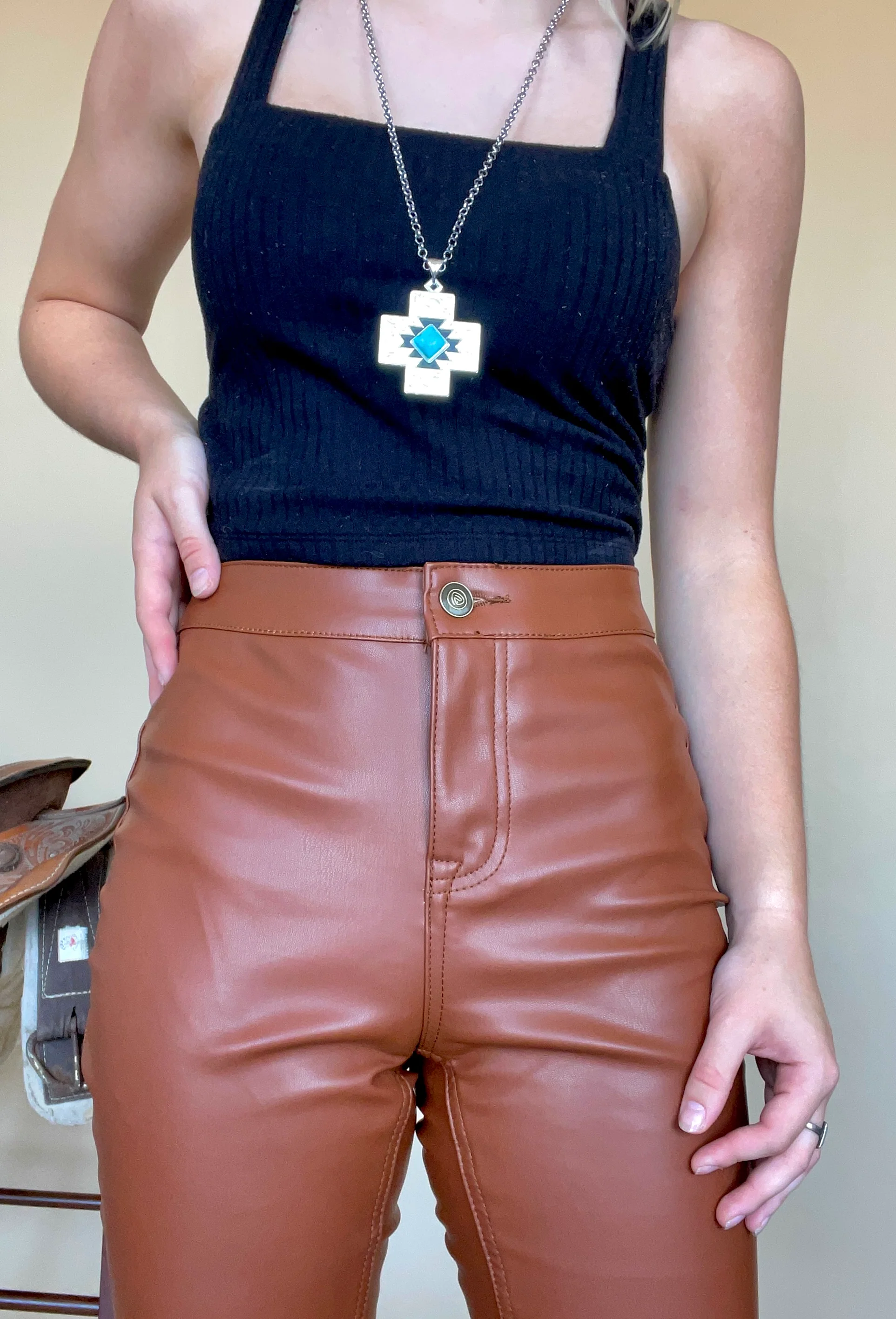 Final Sale ✨Meg Faux Leather Bells - Image 5