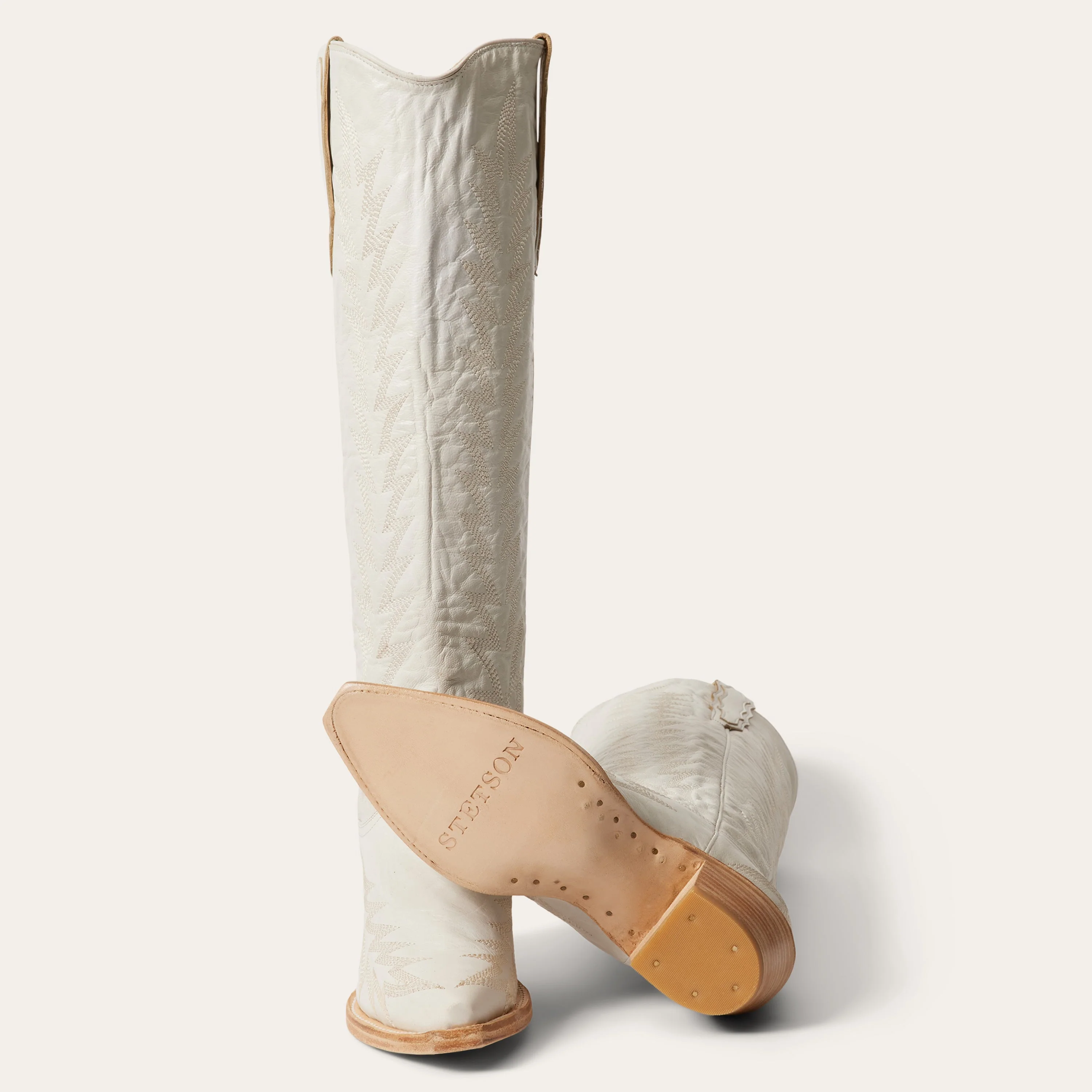 Sarah Heavy Cream Boots - Image 6