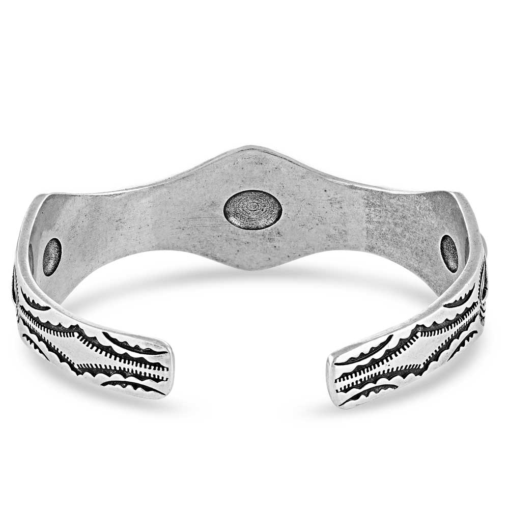 Seeing Eye Aztec Silver Cuff Bracelet - Image 3