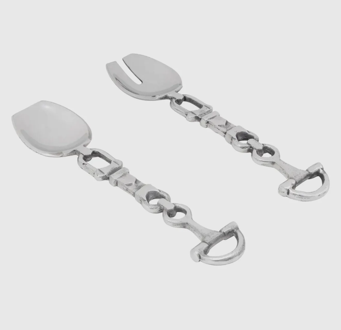 Set of two Homestead Horse-Bit Salad servers - Image 2