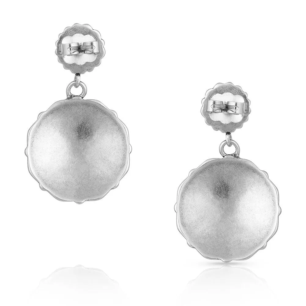 Starbrite Turquoise Coin Earrings - Image 2