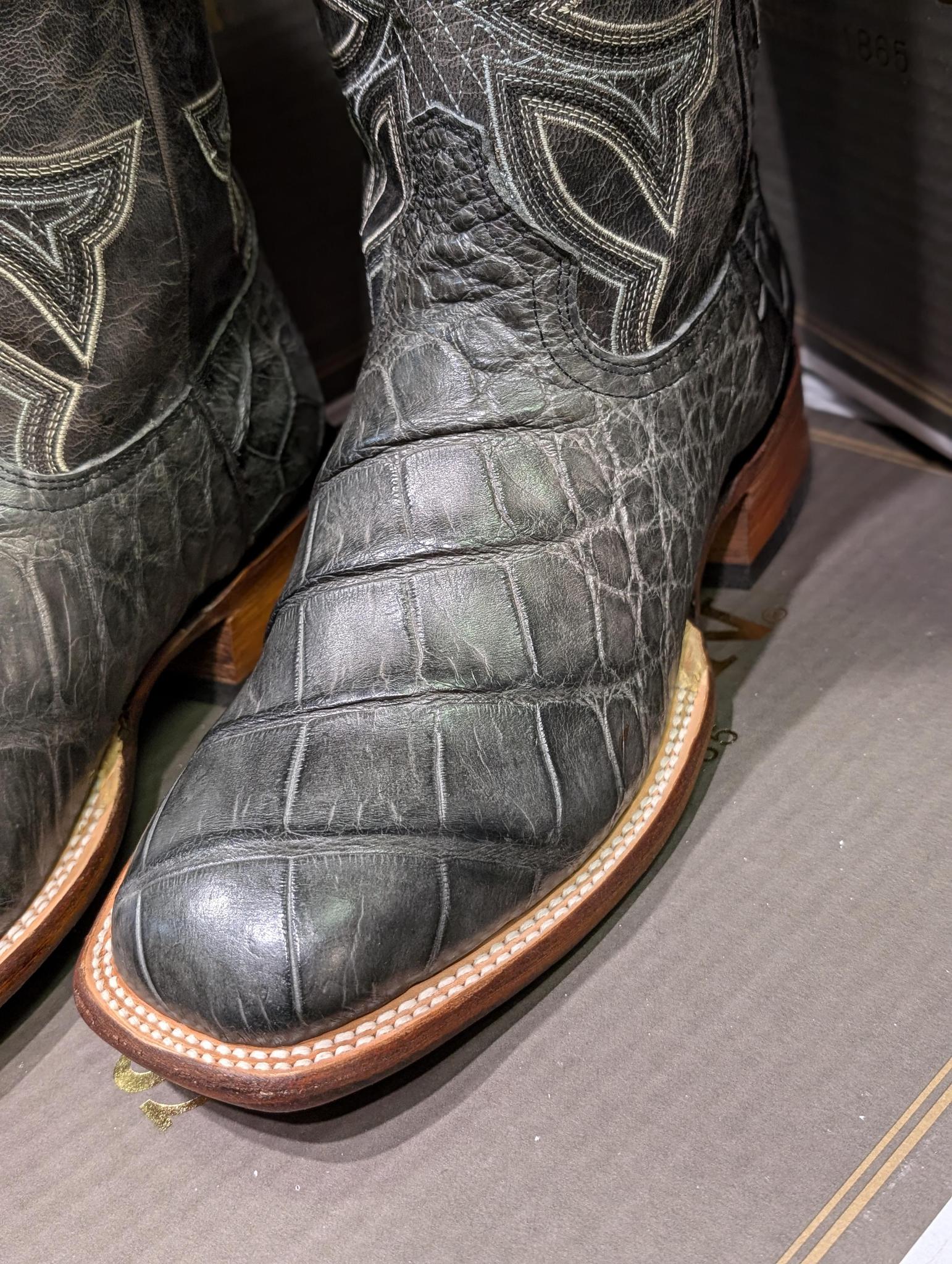 Stetson Gray Exotic Men's Boots - Image 2