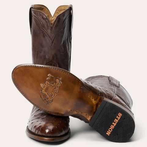 Stetson Austin Ostrich Roper Boots - Image 6