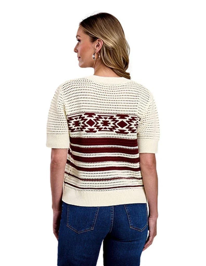 Stetson Chocolate & Cream Sweater - Image 2