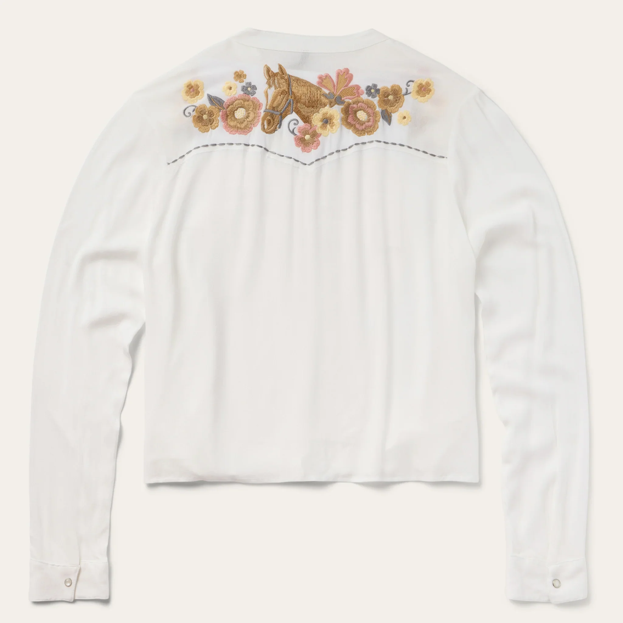 Stetson Cream Peasant Blouse - Image 2