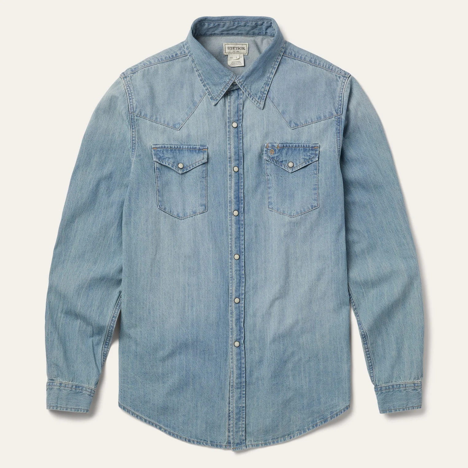 Stetson Modern Denim Blue Men's Snap Up - Image 2