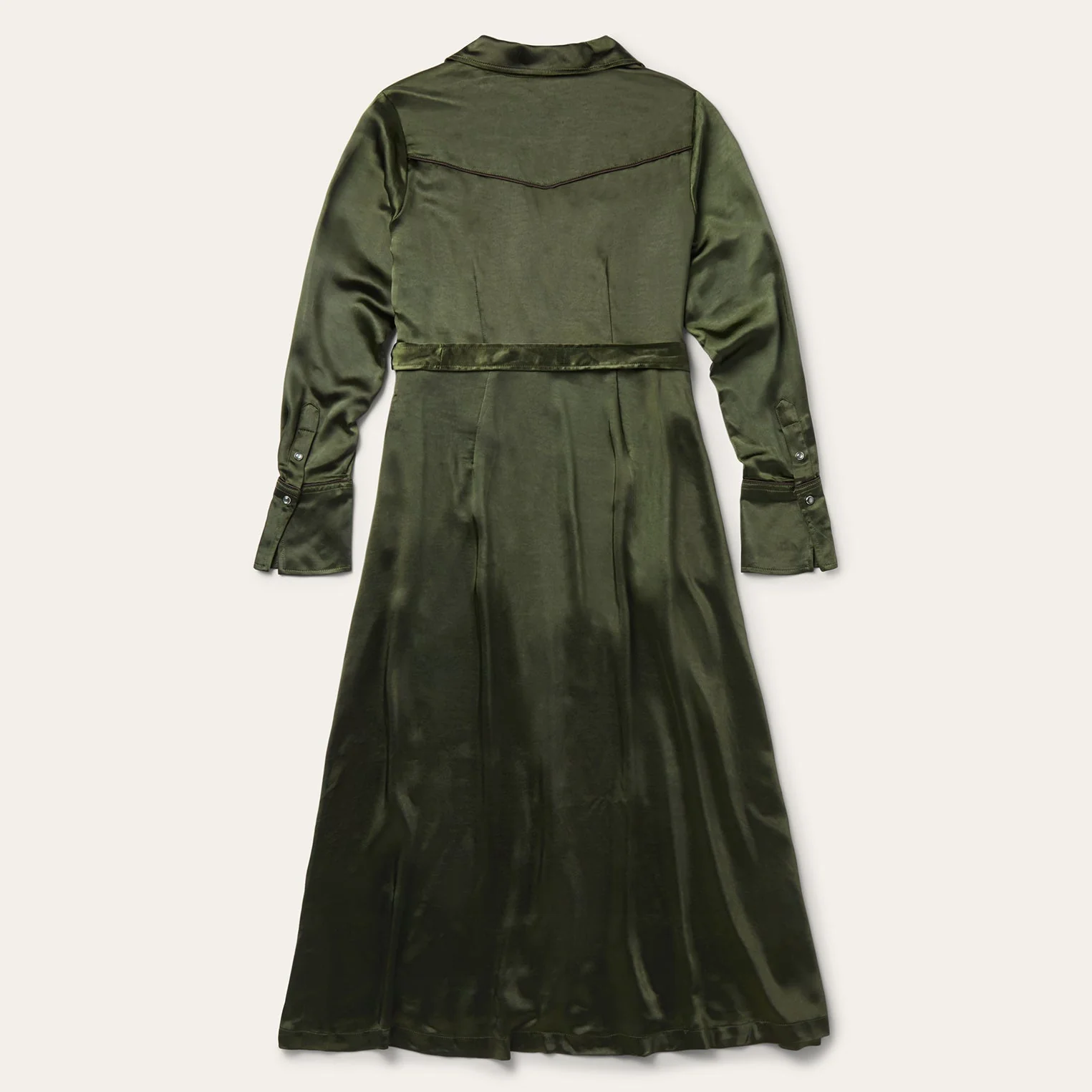 Stetson Olive Satin Dress - Image 2