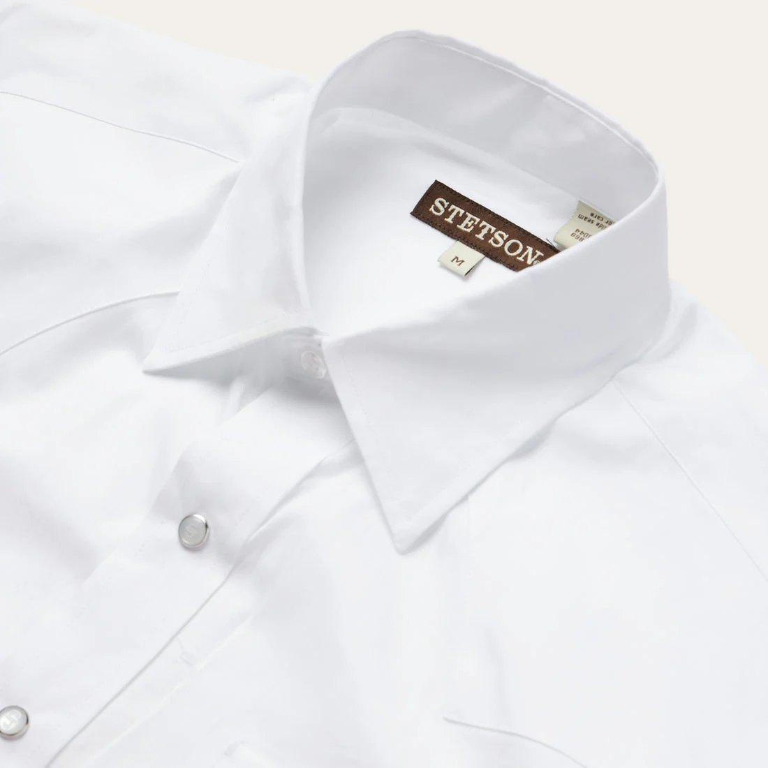 Stetson Pinpoint White Men's Snap Up - Image 3