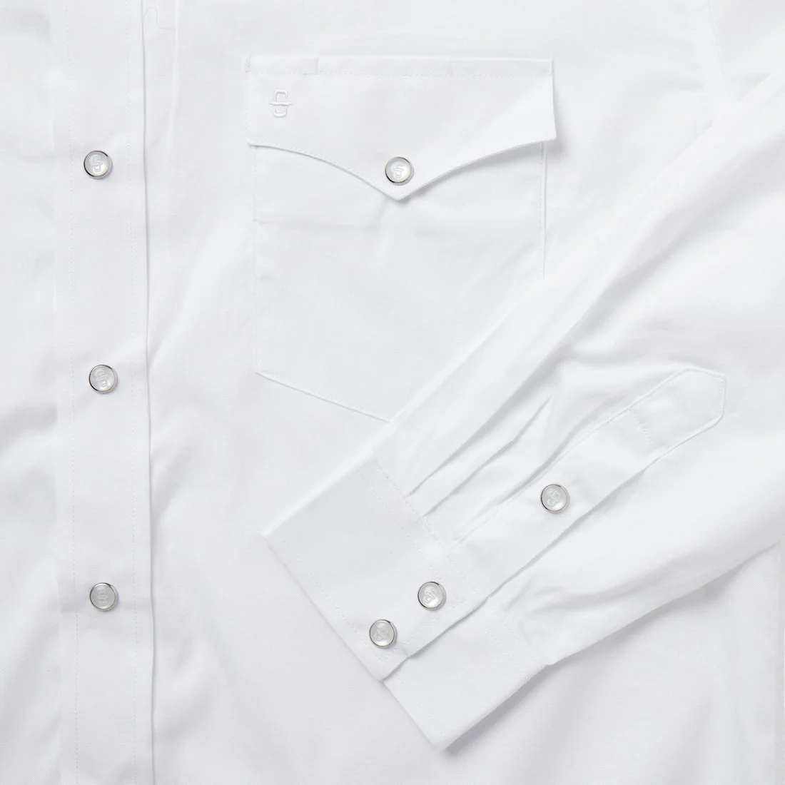 Stetson Pinpoint White Men's Snap Up - Image 5