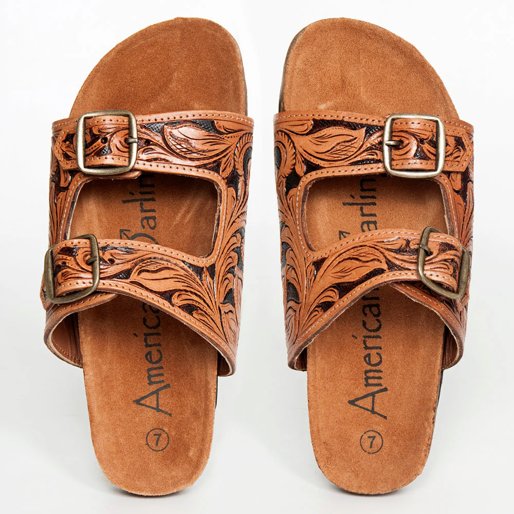 Sunflower Tooled Slide Sandals - Image 2