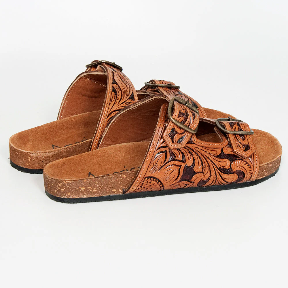 Sunflower Tooled Slide Sandals - Image 3