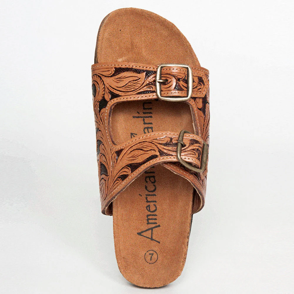 Sunflower Tooled Slide Sandals - Image 5