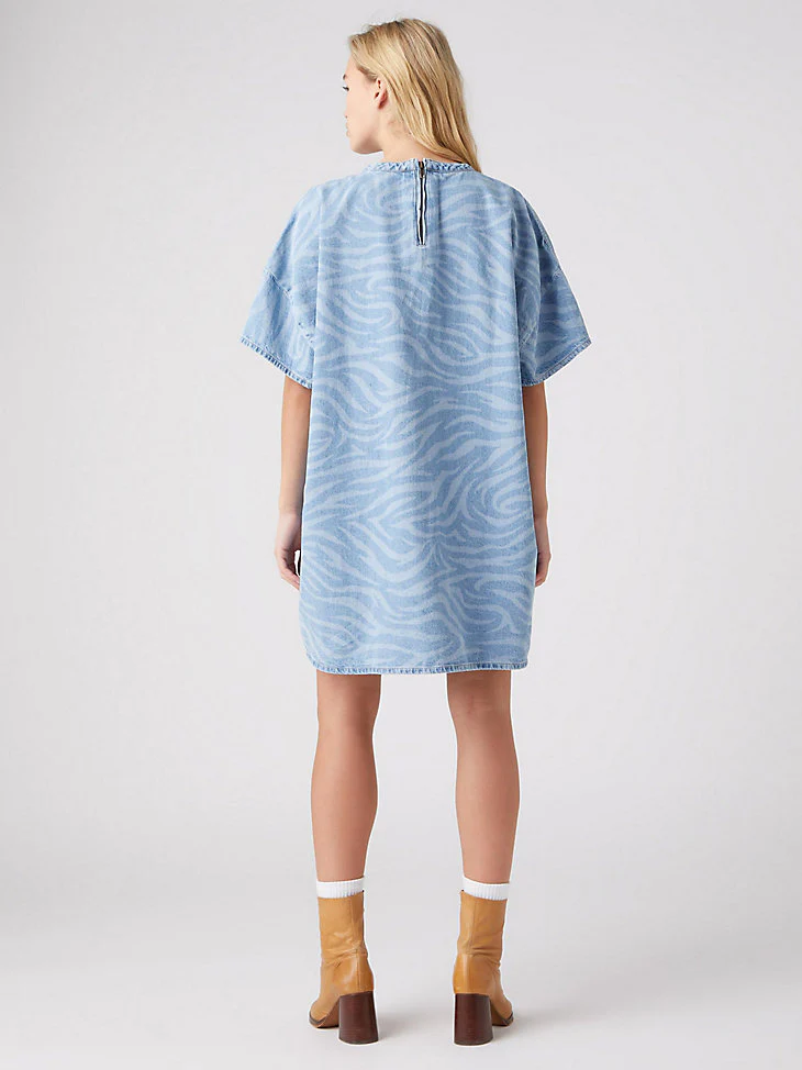 Final Sale ✨ Tami Wrangler Wild Thing Denim Women's Tee Dress - Image 3