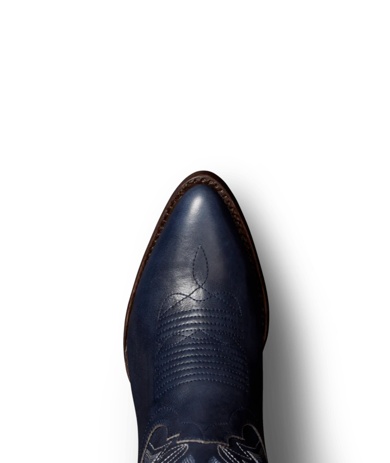 Tecovas Abby Navy Cowhide Boots - Image 4