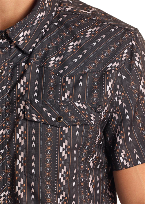 Tek Aztec Men's Snap Up Black - Image 2