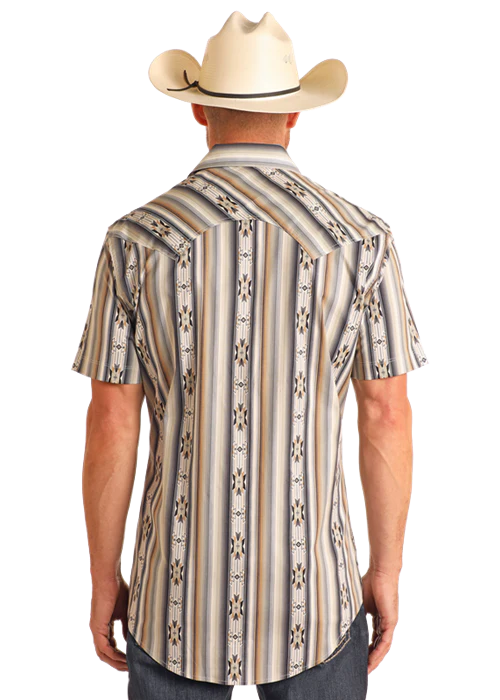 Tan Aztec Snap Up - Image 3
