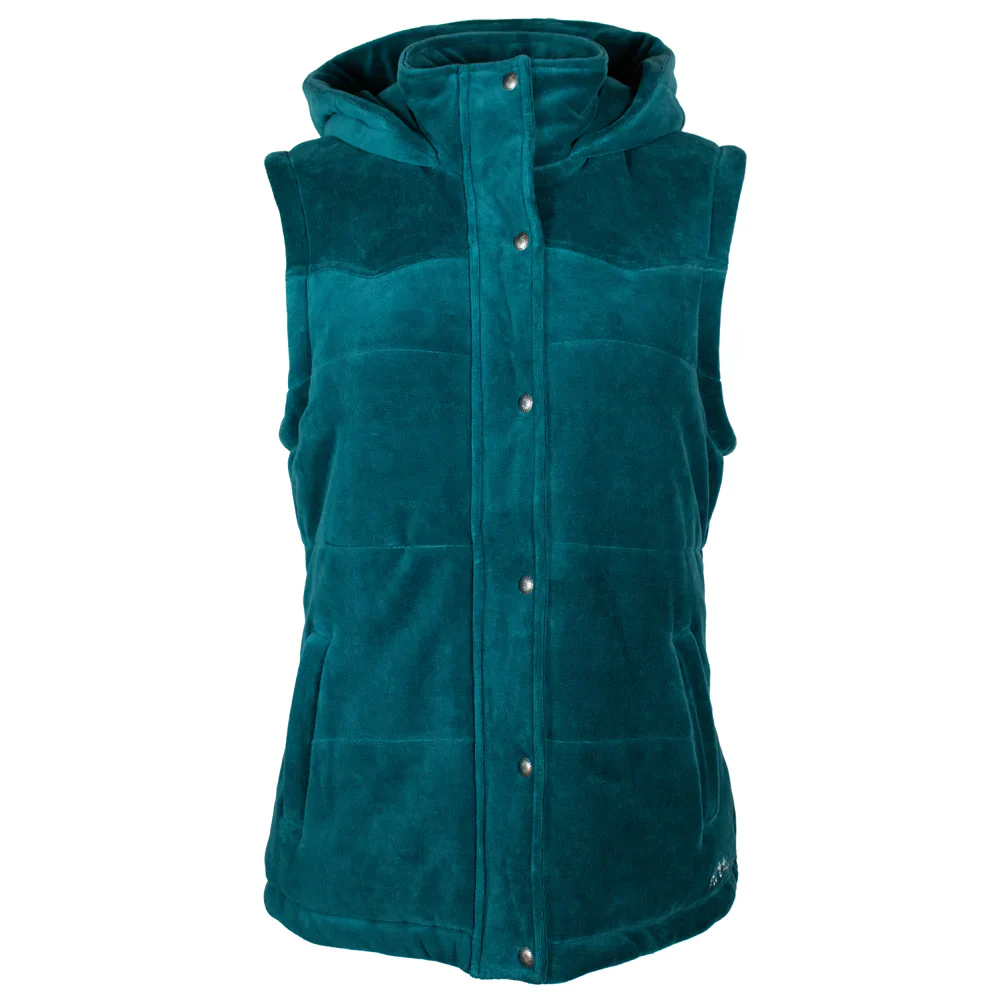 Final Sale  ✨Hooey Tess Teal Hooded Vest Women's - Image 2