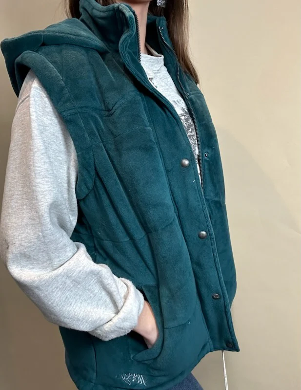 Final Sale  ✨Hooey Tess Teal Hooded Vest Women's - Image 4