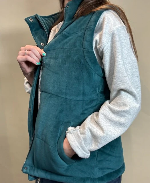 Final Sale  ✨Hooey Tess Teal Hooded Vest Women's - Image 5