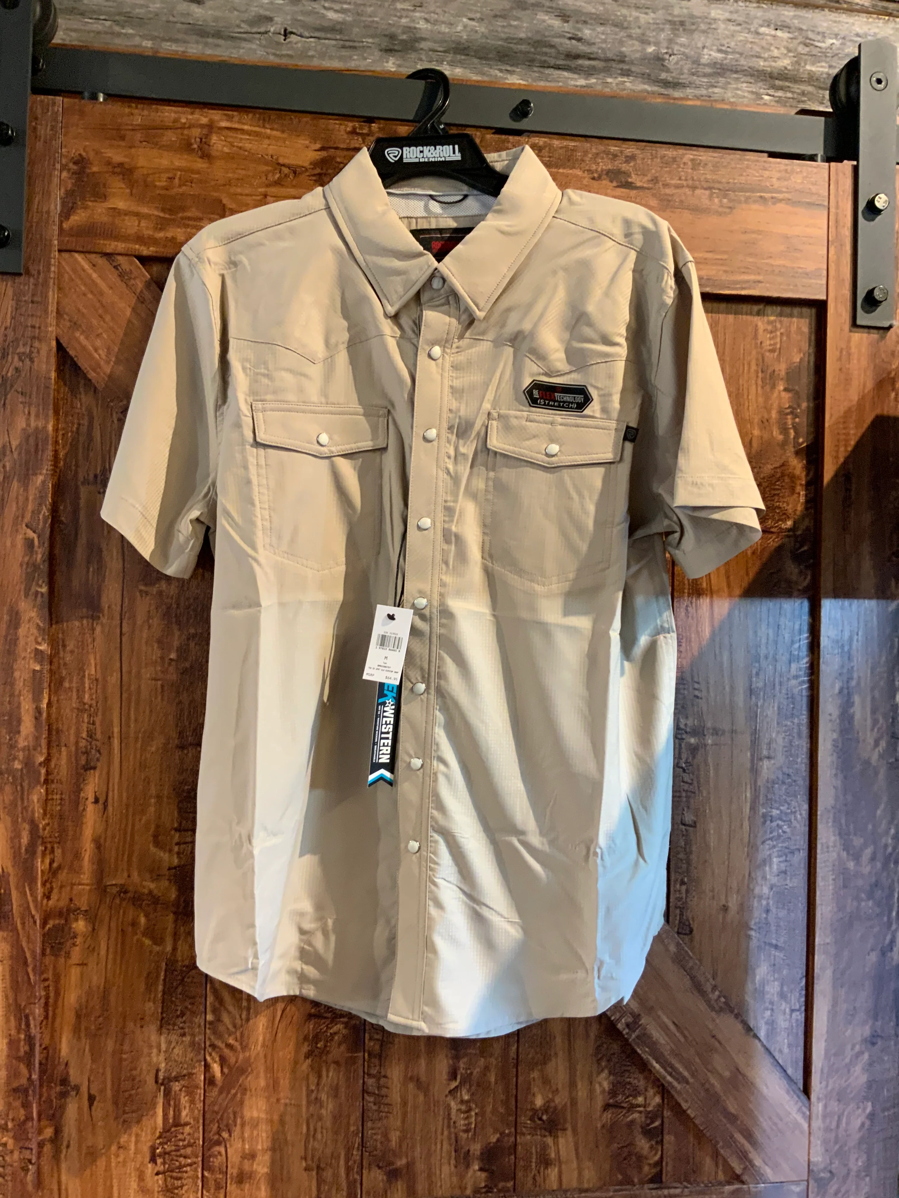 Tex Tek Western Snap Up Tan
