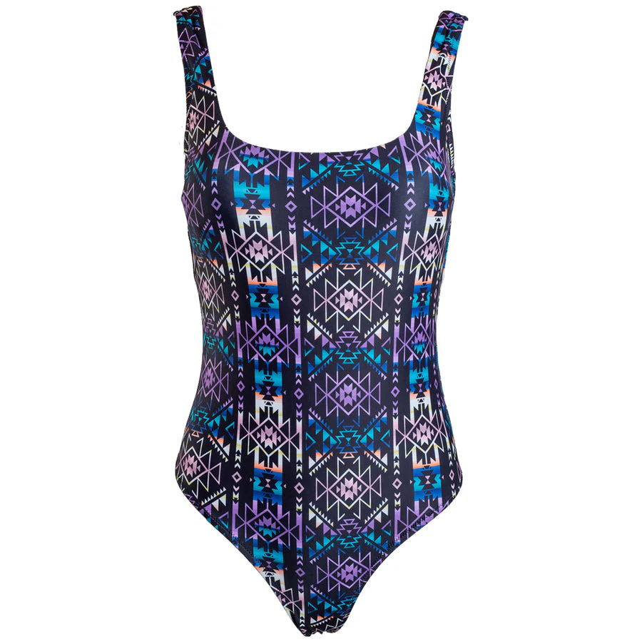 The Ollie One Piece Swimsuit Black Aztec - Image 2