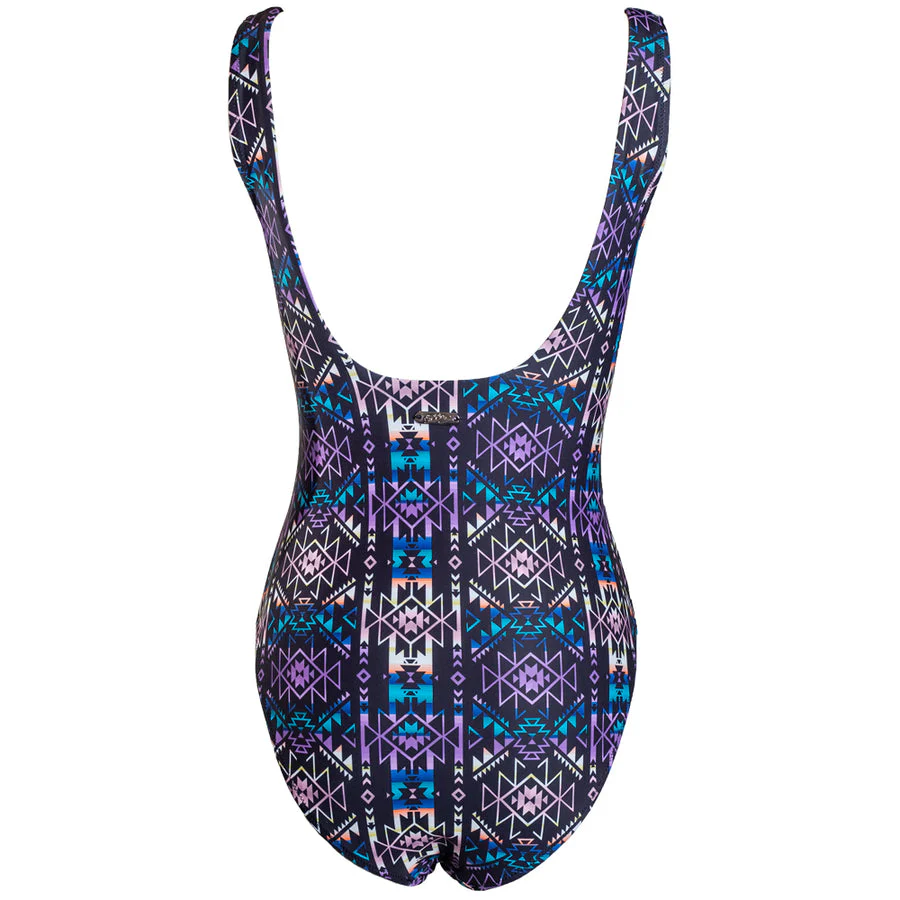 The Ollie One Piece Swimsuit Black Aztec - Image 3