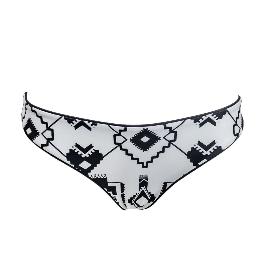 Final Sale ✨The Rally Reversible Black Aztec Swim Bottom - Image 2