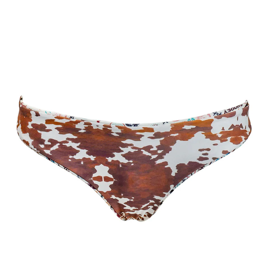 Final Sale ✨The Rally Reversible Cow Print Swim Bottom - Image 2